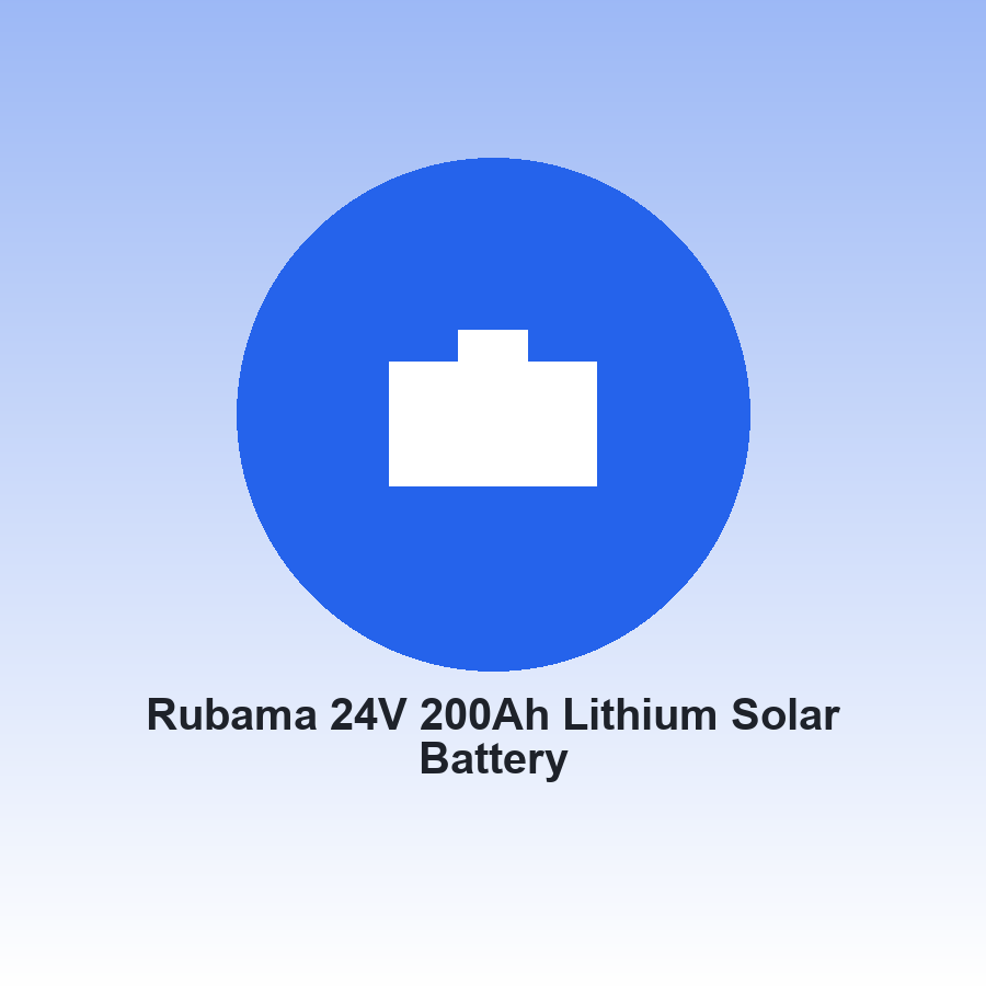Rubama 24V 200Ah Lithium Solar Battery