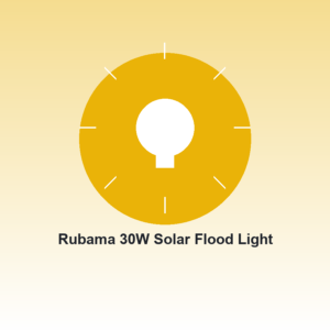 Rubama 30W Solar Flood Light