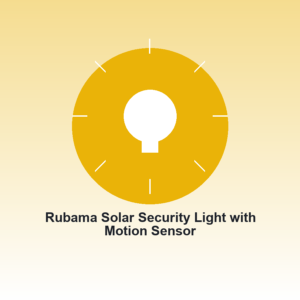 Rubama Solar Security Light with Motion Sensor