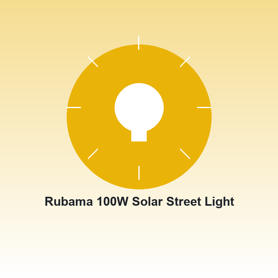 Rubama 100W Solar Street Light